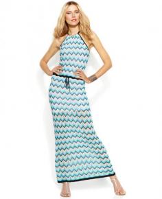 
                    
                        INC International Concepts Chevron-Knit Halter Maxi Dress - Dresses - Women - Macy's
                    
                