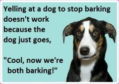 
                    
                        Wow, mom's barking with me!
                    
                