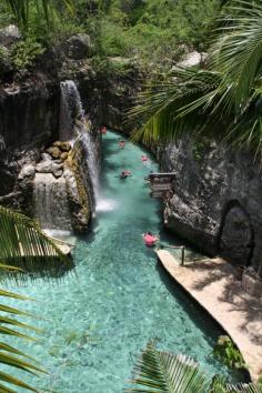 Floating Down The River of Xcaret, Riviera Maya, Mexico~ one of the most beautiful places I've ever gone! Can't wait to go back!