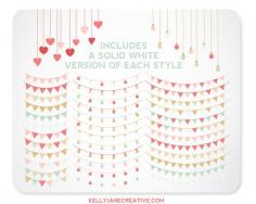 
                    
                        Valentine's Day Bunting Clipart String by Kelly Jane Creative www.etsy.com/...
                    
                