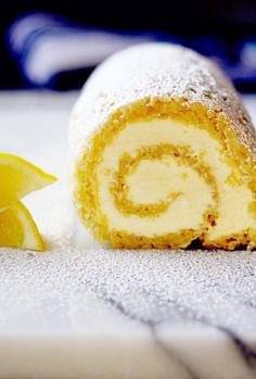 Lemon Roulade with Honey Mascarpone | Food- Mafia