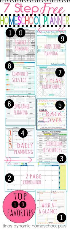 
                    
                        7 Step Homeschool Planner .Top 10 Favorite Homeschool Forms |Tina's Dynamic Homeschool Plus #7stephomeschoolplanner
                    
                