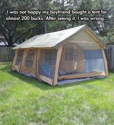 Nice tent! ♡
