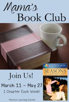 
                    
                        Join other homeschooling mothers as we read through and discuss Seasons of a Mother's Heart by Sally Clarkson!
                    
                