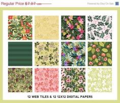
                    
                        Floral Digital Papers & Web Tiles - Petal Boutique Clip Art Set - Seamless Patterns - Blog Graphics -https://www.etsy.com/listing/195602760
                    
                