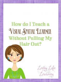 Advice on keeping your sanity while you teach a visual spatial learner