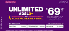 ADSL Internet Broadband ISP - ADSL2 ADSL2+ DSL Home Phone Mobile