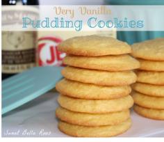 
                    
                        Very Vanilla Pudding Cookies: Sweet Bella Roos #vanilla #cookies
                    
                