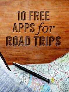 10 Free Road Trip Apps for a Smooth Vacation #apps #roadtrip