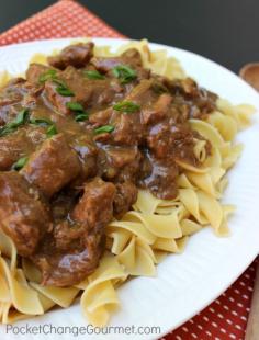 
                    
                        Slow Cooker Beef and Noodles - this was really simple and extremely delicious! Going to try cream of mushroom next time instead of cream of celery. Also may add fresh mushrooms and peas and carrots.
                    
                