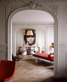 
                    
                        urbnite: “Panton Chair by Verner Panton Barcelona Couch by Mies van der Rohe ”
                    
                