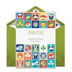 
                    
                        Zoo Buddies free online invitation inspired by Boppy® – Host the cutest baby shower ever!
                    
                