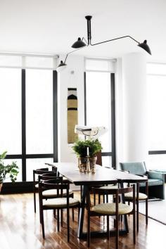 
                    
                        modern NYC apartment - dining room, light fixture
                    
                