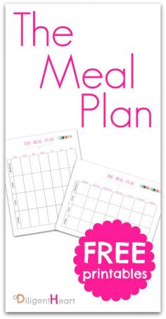 Meal Planning Printables -