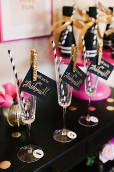 A Chic and Swanky Kate Spade Inspired Bridesmaid party