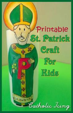 
                    
                        St. Patrick's day craft that is actually about St. Patrick. This is perfect for Catholic kids on the feast day of St. Patrick! It's fun, printable, easy, and he's even holding a little shamrock. :-)
                    
                