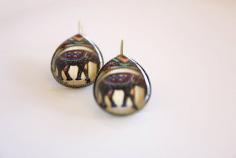 
                    
                        Boho Chic earrings elephant earrings pendant by FretsyCreations
                    
                