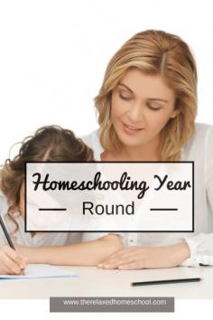
                    
                        Why we homeschool all year! Find out all of the amazing benefits to homeschool all year round.
                    
                