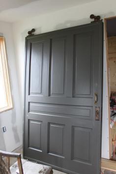 
                    
                        Door painted with Dragon's Breath by Benjamin Moore. One of the best interior door and cabinet colors. Always looks fantastic.
                    
                