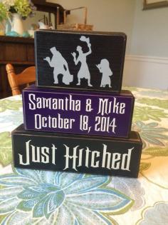 My halloween hitchhiking ghost set has been so popular I just couldnt resist designing this custom set for all the Haunted Mansion fans!!