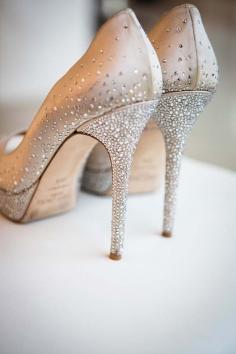 
                    
                        sparkly gold pumps by Jimmy Choo // Photo by Cage & Aquarium,
                    
                