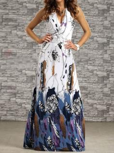 
                    
                        Boutique Plus Size V-Neck Floral Printed Slim Off The Shoulder Lady's Maxi Dress #dress #fashion #fall
                    
                