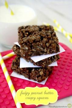 
                    
                        Clean Eating Fudgey Peanut Butter Crispy Squares...made with clean ingredients and they're vegan, gluten-free, dairy-free and contain no refined sugar | The Healthy Family and Home | #vegan #glutenfree #cleaneating #desserts
                    
                