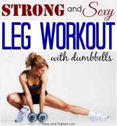 
                    
                        At Home Leg Workout with weights on Tone-and-Tighten.com
                    
                