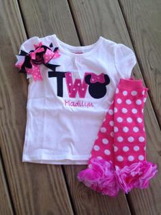 
                    
                        Hot pink and black minnie mouse birthday outfit 2nd by CEBowtique, $30.00
                    
                