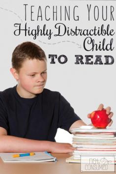 
                    
                        Somedays it feels impossible to teach my highly distractible son how to read. Can you relate?  I've found a few tricks through the years both as a homeschool mom and a former 1st grade teacher.  See how they can help you, too!
                    
                