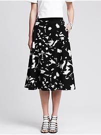 
                    
                        Black Floral Midi Skirt
                    
                