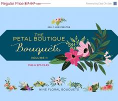 
                    
                        Petal Boutique Bouquet Clip Art Vol. 2 - Blog Graphics - Instant Download - Graphics perfect for Scrapbooking or Embellishing your Blog www.etsy.com/...
                    
                