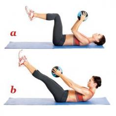 
                    
                        Pilates Exercises for a Tighter Tummy. I do this every other day and after having 3 boys, can say this is truly working. I have done this for a month and lost 2 inches off my waist. I'm now in a size 8 and still shrinking. I use a 8 lb medicine ball and love it!!!
                    
                