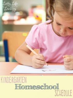
                    
                        Kindergarten Homeschool Schedule
                    
                