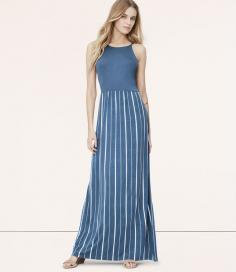 
                    
                        Primary Image of Striped Halter Maxi Dress
                    
                