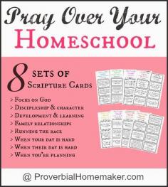 
                    
                        Praying Over Your Homeschool (Printable Scripture Cards) by ProverbialHomemak...
                    
                
