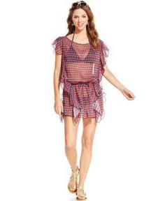 
                    
                        Jessica Simpson Printed Ruffles Swim Cover Up
                    
                