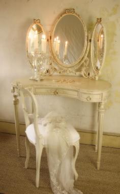 
                    
                        French Louis dressing table and mirror
                    
                