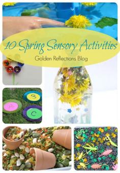 
                    
                        Spring is in the air with these 10 spring sensory activities for toddlers and preschoolers. www.GoldenReflect...
                    
                
