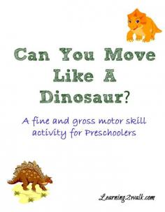 
                    
                        My daughter loves dinosaurs! Here is a fun preschool dinosaur gross motor activity that your preschooler is sure to love.
                    
                