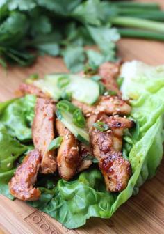 
                    
                        Easy and quick 30 minute chicken lettuce wraps with chicken and veggies | littlebroken.com Katya | Little Broken
                    
                