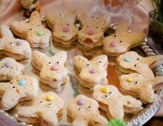 
                    
                        Bunny Sandwiches, get out the cookie cutter and have fun. don't limit yourself to bunnies, there are chicks, eggs, tulip, etc cutters out there too.  for the chick, maybe turn the bread yellow with food coloring, not sure how to work it but just a thought.
                    
                