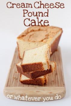 
                    
                        Cream Cheese Pound Cake from OrWhateverYouDo.com
                    
                