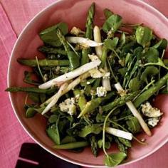 
                    
                        Asparagus and Spring Greens Salad with Gorgonzola Vinaigrette | MyRecipes.com
                    
                