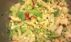 
                    
                        Celery, Apple, and Palm Salad - yum, yum, yum
                    
                