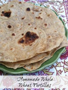 
                    
                        Have you looked at the ingredient list for store bought tortillas? Make your own Homemade Whole Wheat Tortillas with just a few simple ingredients! You'll never go back!
                    
                