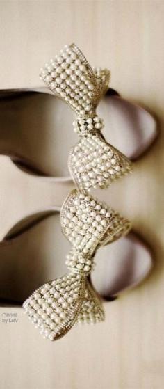 
                    
                        Valentino Pearl Bow Heels
                    
                