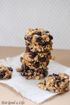 
                    
                        Vegan Banana Chocolate Chip Cookies | Eatgood4life.com These cookies only have 3 ingredients and 55 calories. They are vegan, gluten free, nut free, and dairy free. If you need a healthy cookie for this Christmas this is it. #healthy #vegan #glutenfree #cookies
                    
                