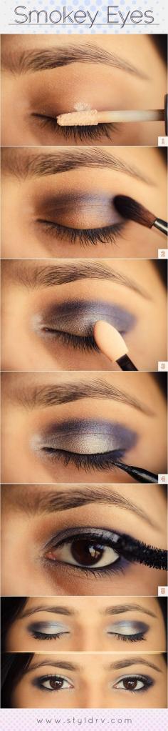 Smokey Eye Tutorial #eyes #howto #tutorial #smokeyeyes #makeup #stepbystep #eyeshadow #eyemakeup #eyeliner #mascara - bellashoot.com