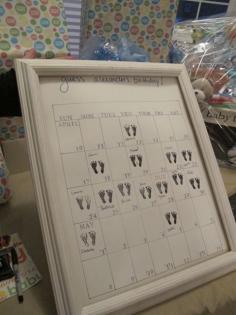 Baby shower idea. Guest predictions on the baby's birthday!
